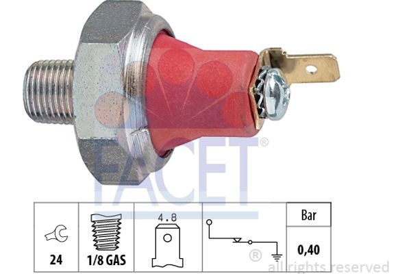 Facet Διακόπτης Πίεσης Λαδιού - 7.0173