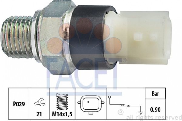 Facet Διακόπτης Πίεσης Λαδιού - 7.0179