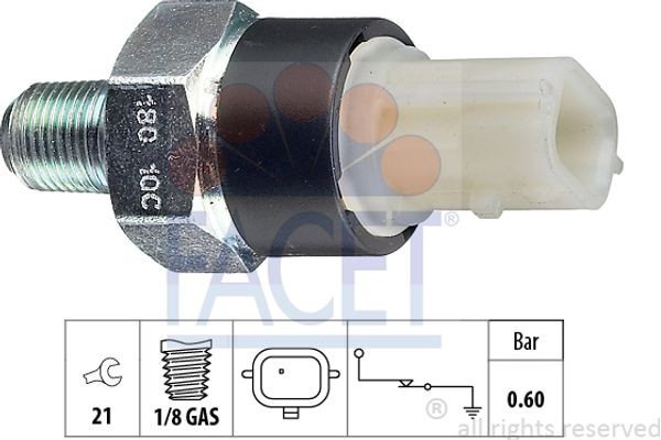 Facet Διακόπτης Πίεσης Λαδιού - 7.0180