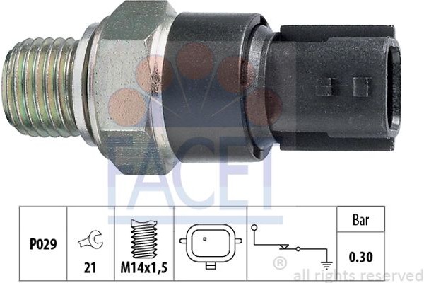 Facet Διακόπτης Πίεσης Λαδιού - 7.0181