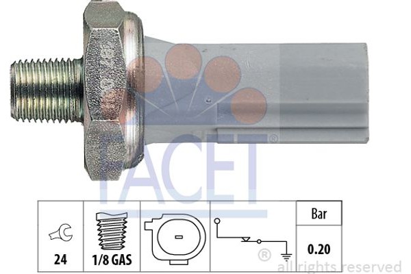 Facet Διακόπτης Πίεσης Λαδιού - 7.0187