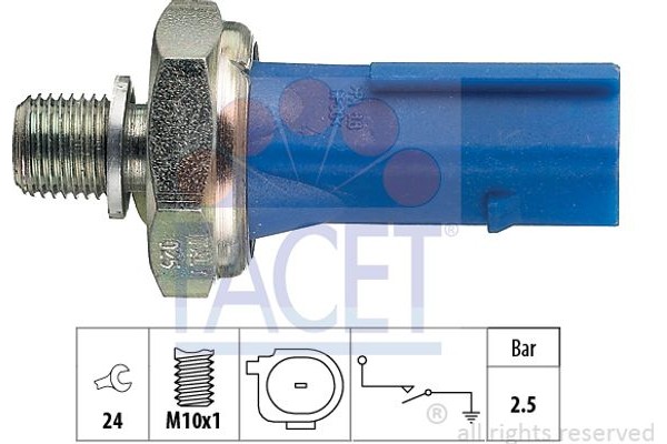 Facet Διακόπτης Πίεσης Λαδιού - 7.0192