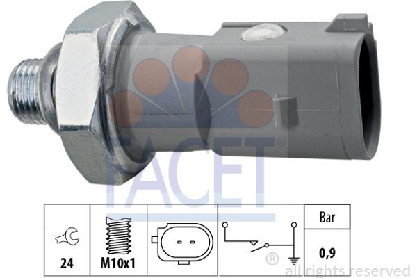 Facet Διακόπτης Πίεσης Λαδιού - 7.0197