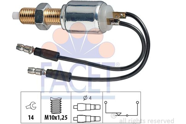 Facet Διακόπτης Των Φώτων Φρένων - 7.1028