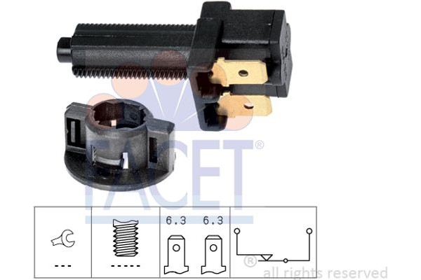 Facet Διακόπτης Των Φώτων Φρένων - 7.1041
