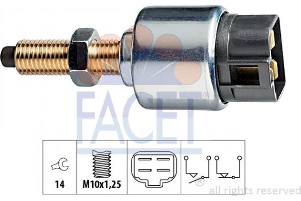 Facet Διακόπτης Των Φώτων Φρένων - 7.1044