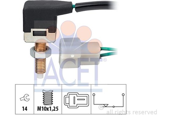 Facet Διακόπτης Των Φώτων Φρένων - 7.1057