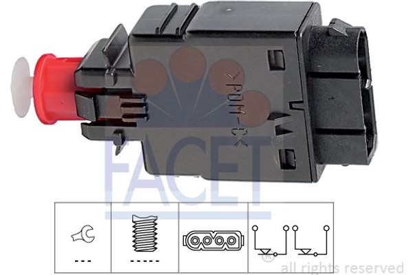 Facet Διακόπτης Των Φώτων Φρένων - 7.1081