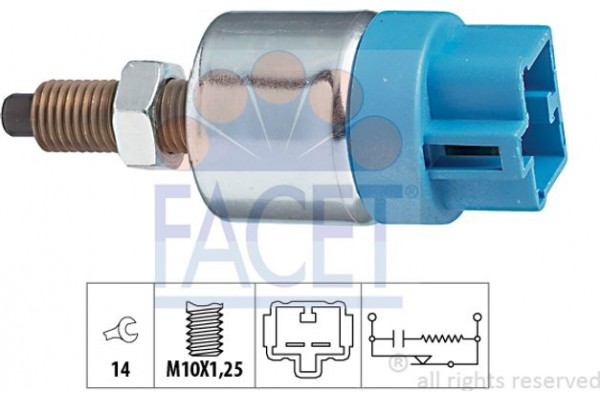 Facet Διακόπτης Των Φώτων Φρένων - 7.1089