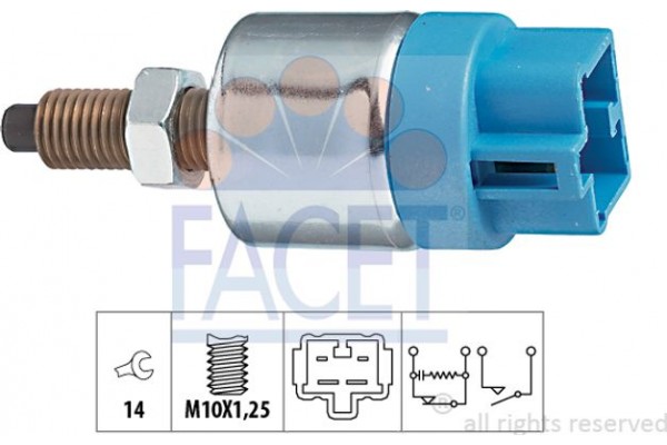 Facet Διακόπτης Των Φώτων Φρένων - 7.1090
