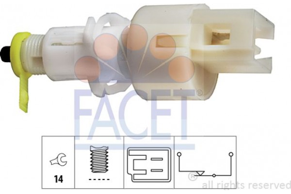 Facet Διακόπτης Των Φώτων Φρένων - 7.1108