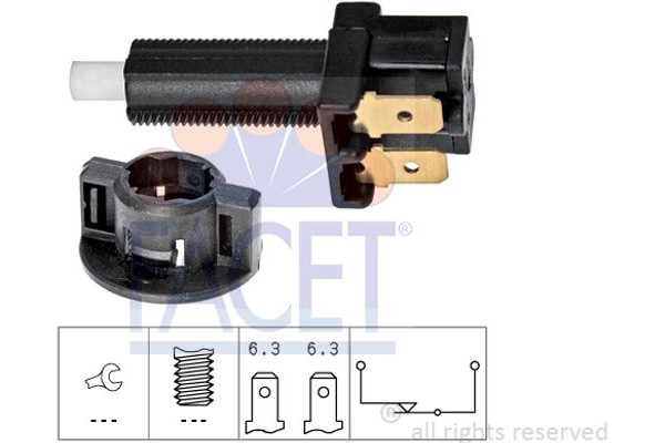 Facet Διακόπτης Των Φώτων Φρένων - 7.1112
