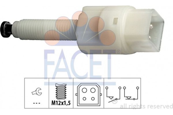 Facet Διακόπτης Των Φώτων Φρένων - 7.1126