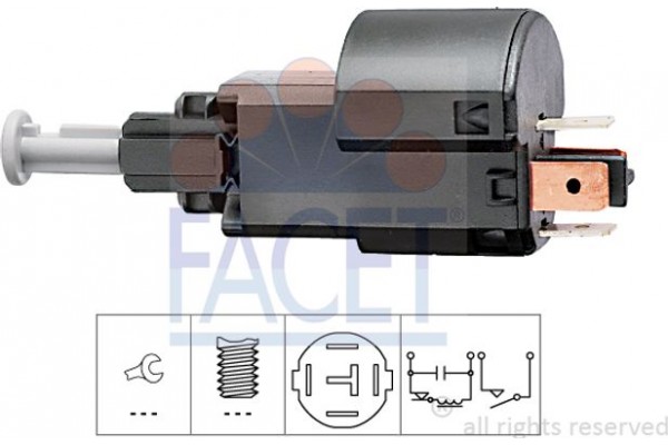 Facet Διακόπτης Των Φώτων Φρένων - 7.1156