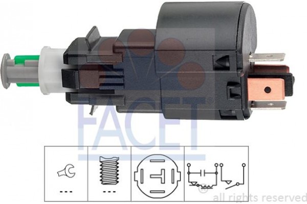 Facet Διακόπτης Των Φώτων Φρένων - 7.1163