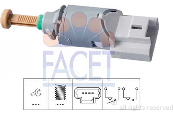 Facet Διακόπτης Των Φώτων Φρένων - 7.1227