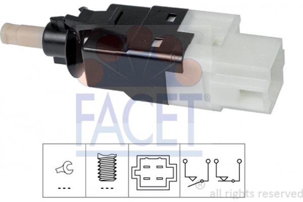 Facet Διακόπτης Των Φώτων Φρένων - 7.1252