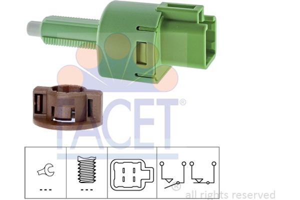Facet Διακόπτης Των Φώτων Φρένων - 7.1254