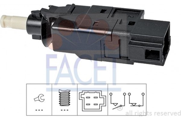 Facet Διακόπτης Των Φώτων Φρένων - 7.1260