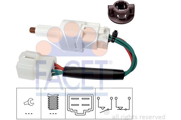 Facet Διακόπτης Των Φώτων Φρένων - 7.1273