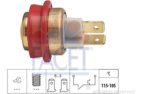 Facet Θερμικός διακόπτης, Βεντιλατέρ Ψυγείου - 7.5143