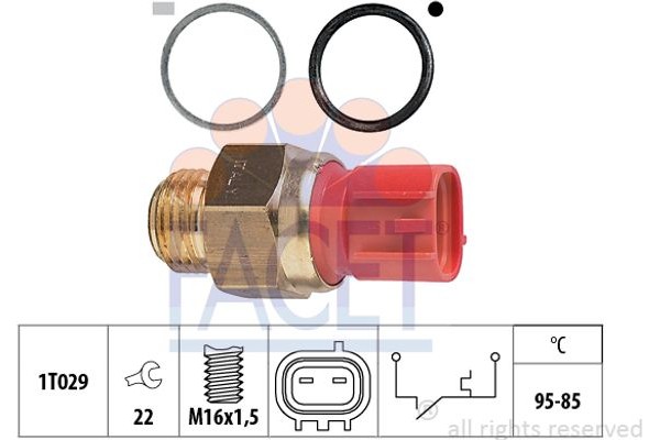 Facet Θερμικός διακόπτης, Βεντιλατέρ Ψυγείου - 7.5149