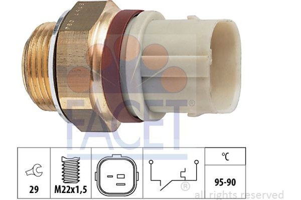 Facet Θερμικός διακόπτης, Βεντιλατέρ Ψυγείου - 7.5197