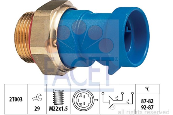 Facet Θερμικός διακόπτης, Βεντιλατέρ Ψυγείου - 7.5642