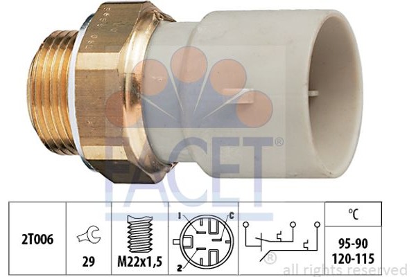 Facet Θερμικός διακόπτης, Βεντιλατέρ Ψυγείου - 7.5655