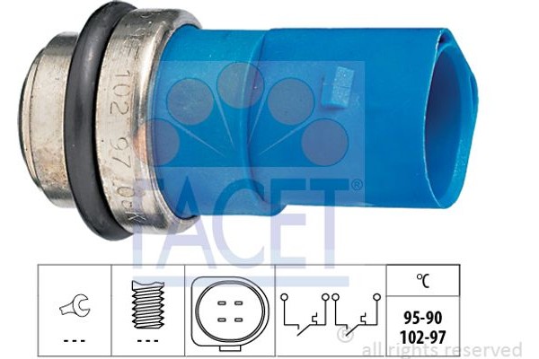 Facet Θερμικός διακόπτης, Βεντιλατέρ Ψυγείου - 7.5692