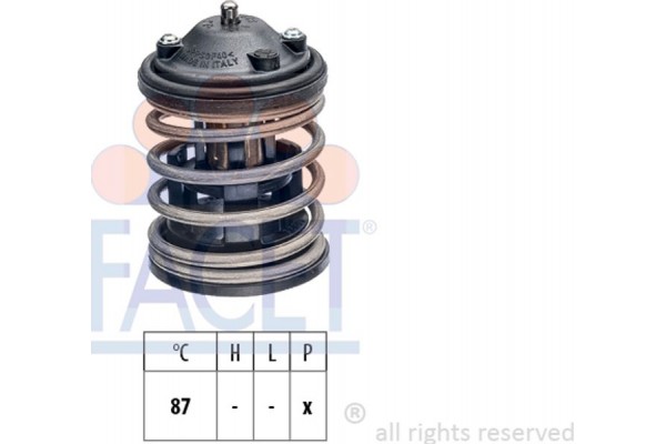 Facet Θερμοστάτης, Ψυκτικό Υγρό - 7.8762S