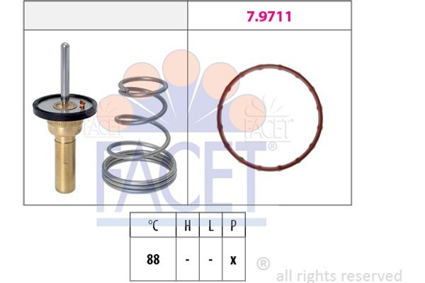 Facet Θερμοστάτης, Ψυκτικό Υγρό - 7.8798