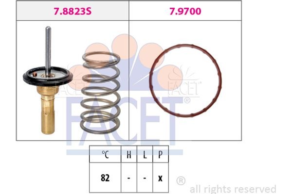 Facet Θερμοστάτης, Ψυκτικό Υγρό - 7.8823