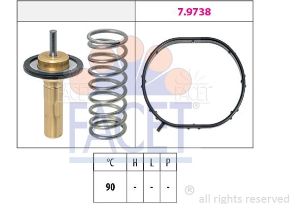 Facet Θερμοστάτης, Ψυκτικό Υγρό - 7.8974