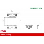 Fag Σετ Ρουλεμάν Τροχών - 713 6160 70