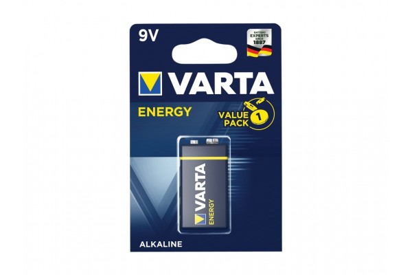 Αλκαλικη Μπαταρια Varta Energy 6LR61 9V 1 Τεμαχιo (0568084)