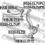 Febest Άρθρωση Υποστήριξης - 0320-CL7D