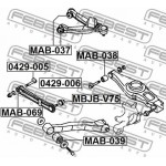 Febest Βίδα Διόρθωσης Γωνίας Κάμπερ - 0429-005