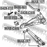 Febest Βίδα Διόρθωσης Γωνίας Κάμπερ - 0429-010