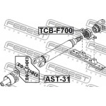 Febest Έδρανο, Μεσαίο Έδρανο Αρθρωτού Άξονα - TCB-F700