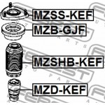 Febest Έδραση, Αμορτισέρ - MZSS-KEF