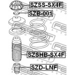 Febest Έδραση, Αμορτισέρ - SZSS-SX4F