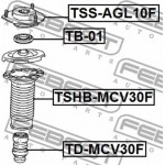 Febest Έδραση, Αμορτισέρ - TSS-AGL10F