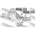 Febest Έδραση, Διαφορικό - MAB-104