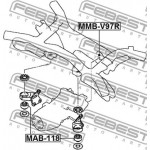 Febest Έδραση, Διαφορικό - MAB-118