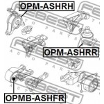 Febest Έδραση, Κινητήρας - OPMB-ASHFR