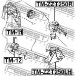 Febest Έδραση, Κινητήρας - TM-ZZT250LH