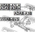 Febest Έδραση, Ψαλίδι - ADAB-A3B