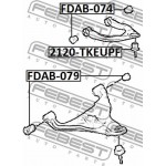 Febest Έδραση, Ψαλίδι - FDAB-079