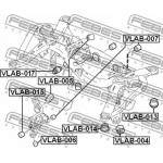 Febest Έδραση , Σώμα Άξονα - VLAB-013